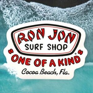 Ron Jon Surf Shop "One of a Kind" Cocoa Beach, FL Location Sticker OS